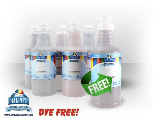 8 Quarts Of Dye Free Snow Cone Syrup 1 Quart Half Price Plus Free Shipping