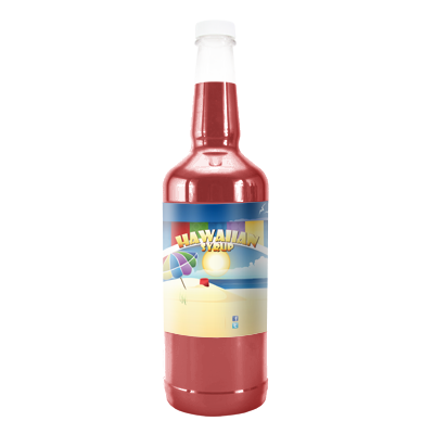 Sour Strawberry  Hawaiian Syrup - Quart
